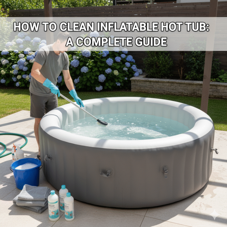how to clean inflatable hot tub