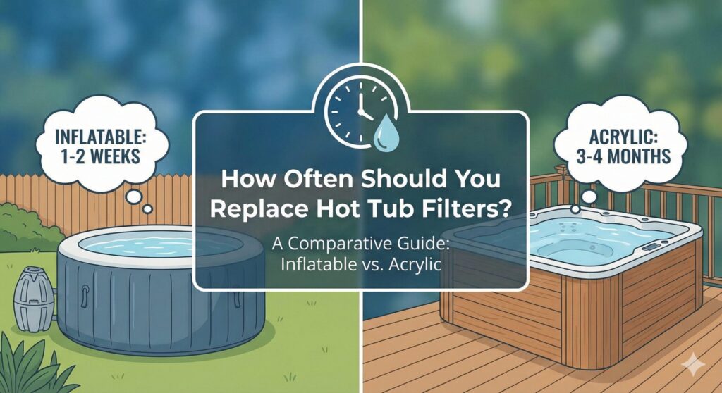 how often to replace hot tub filters