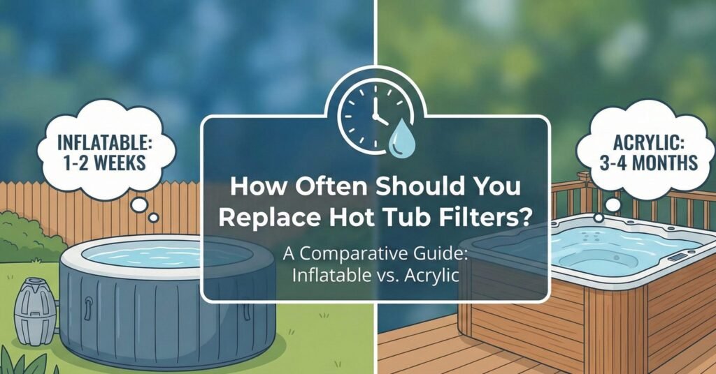 how often to replace hot tub filters